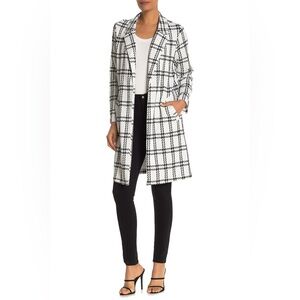 Melody blazer-Chic Black and White Plaid‎ stretcher